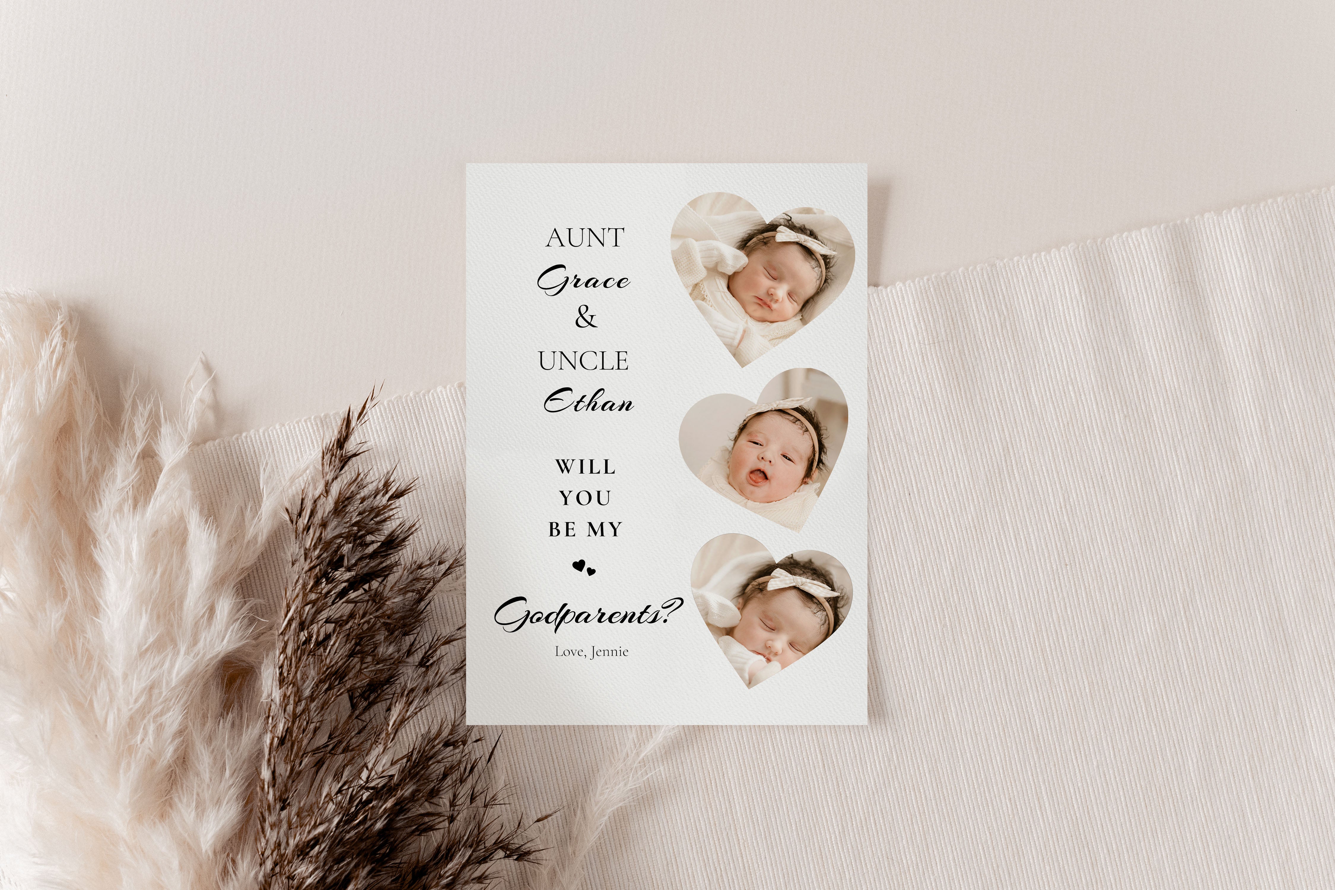 Will You Be My Godparent Proposal Godmother Proposal Card Godfather Proposal Card Madrina Baptism Proposal Christening Card Template