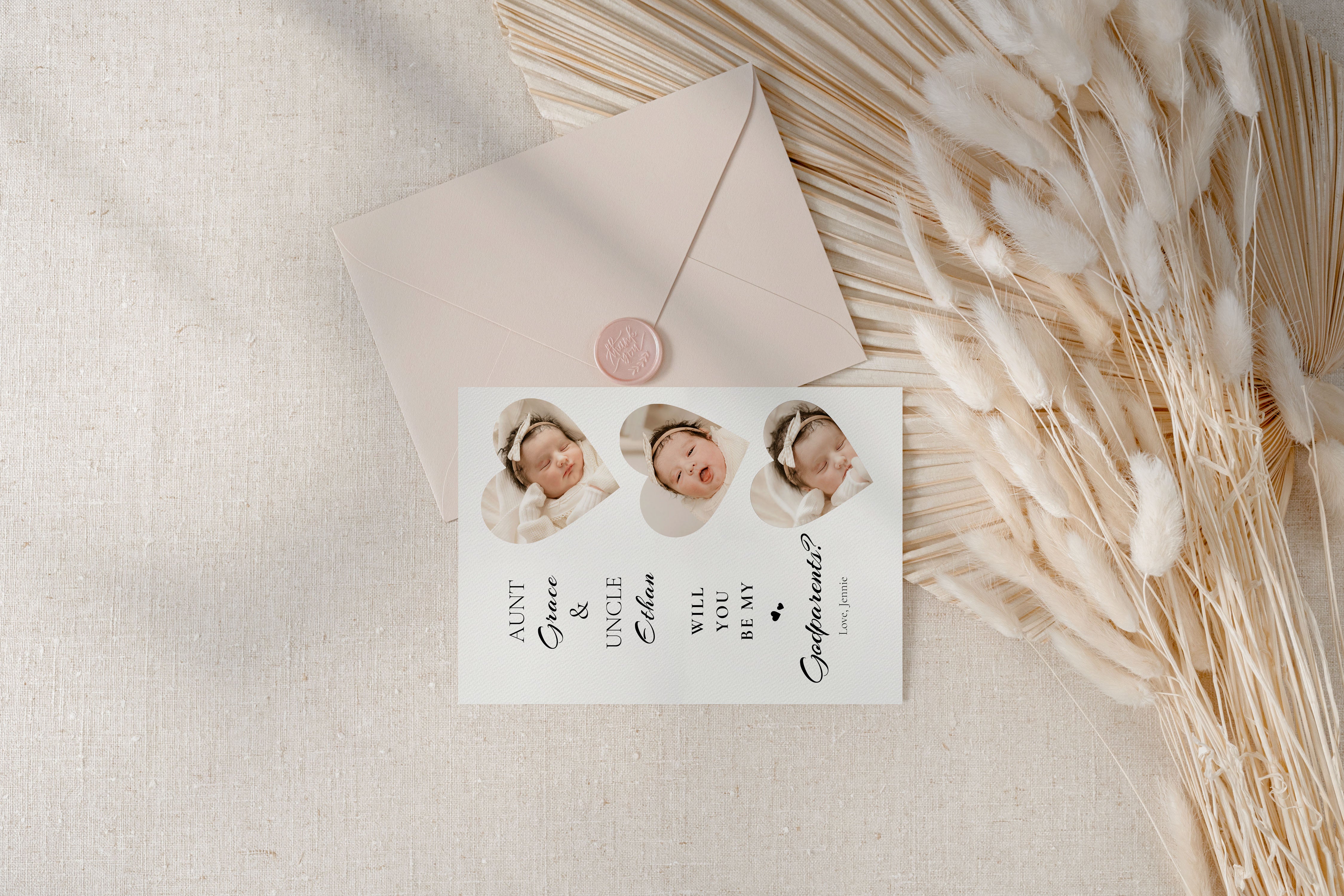 Will You Be My Godparent Proposal Godmother Proposal Card Godfather Proposal Card Madrina Baptism Proposal Christening Card Template