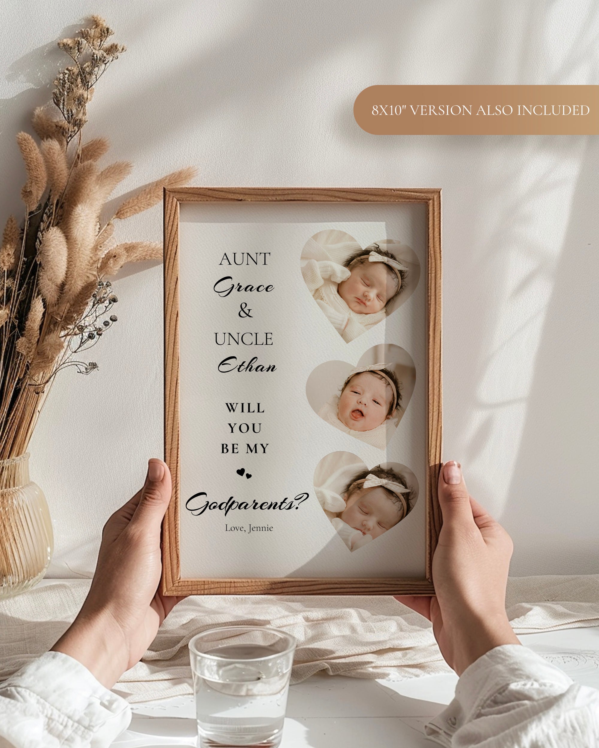 Will You Be My Godparent Proposal Godmother Proposal Card Godfather Proposal Card Madrina Baptism Proposal Christening Card Template