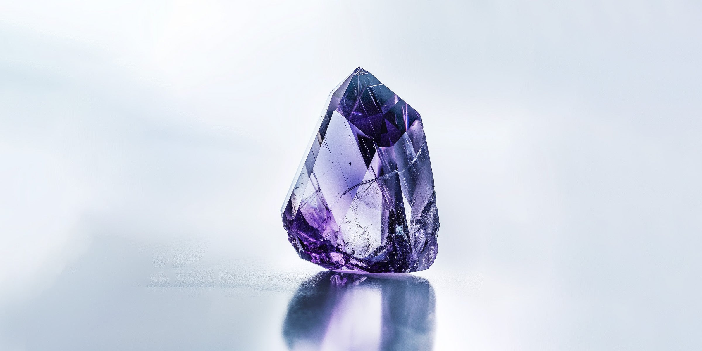Highly polished iolite crystal sphere for third eye chakra activation and deep spiritual healing