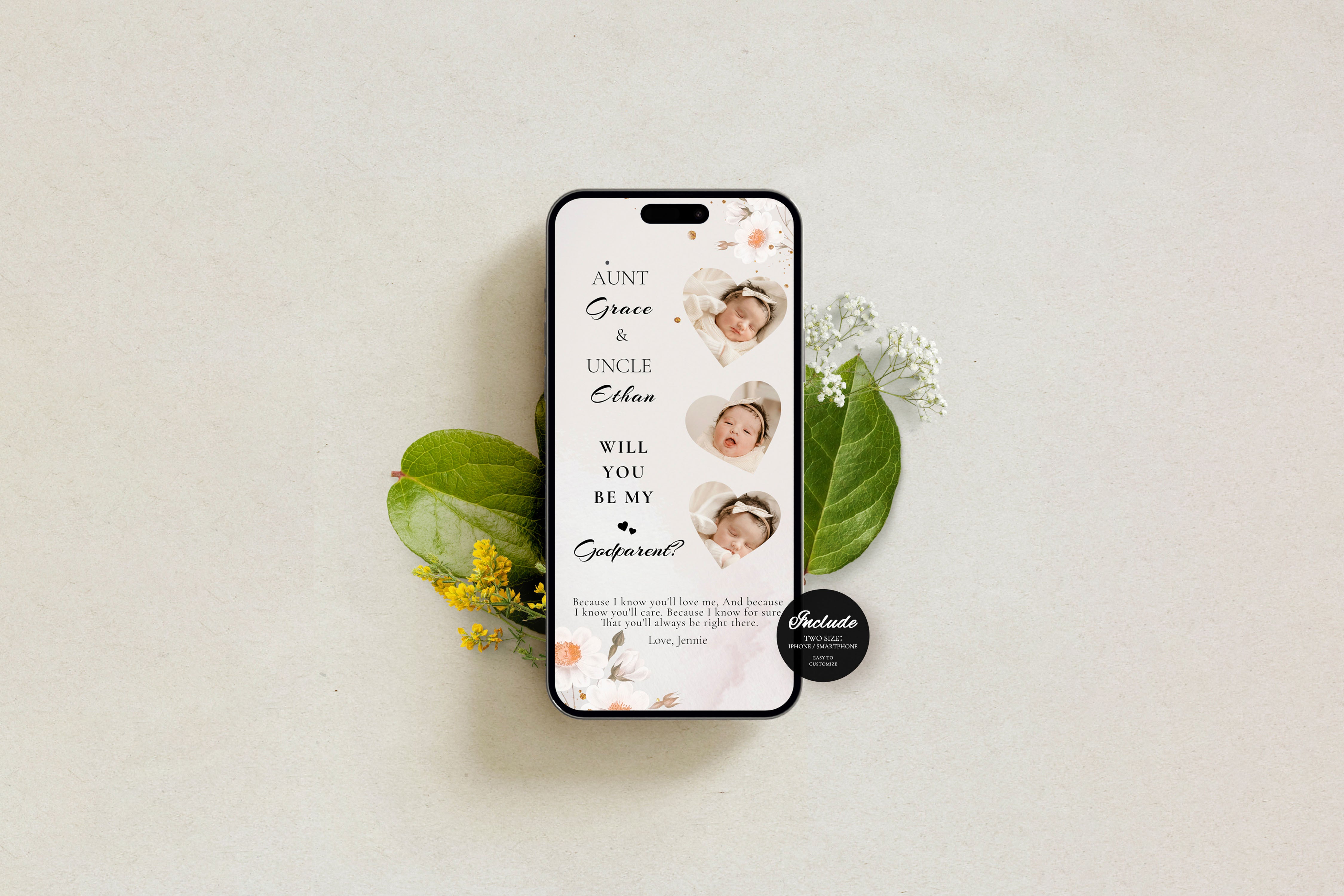 Will You Be My Godparent Proposal Godmother Proposal Card Godfather Proposal Card Madrina Baptism Proposal Christening Card Template