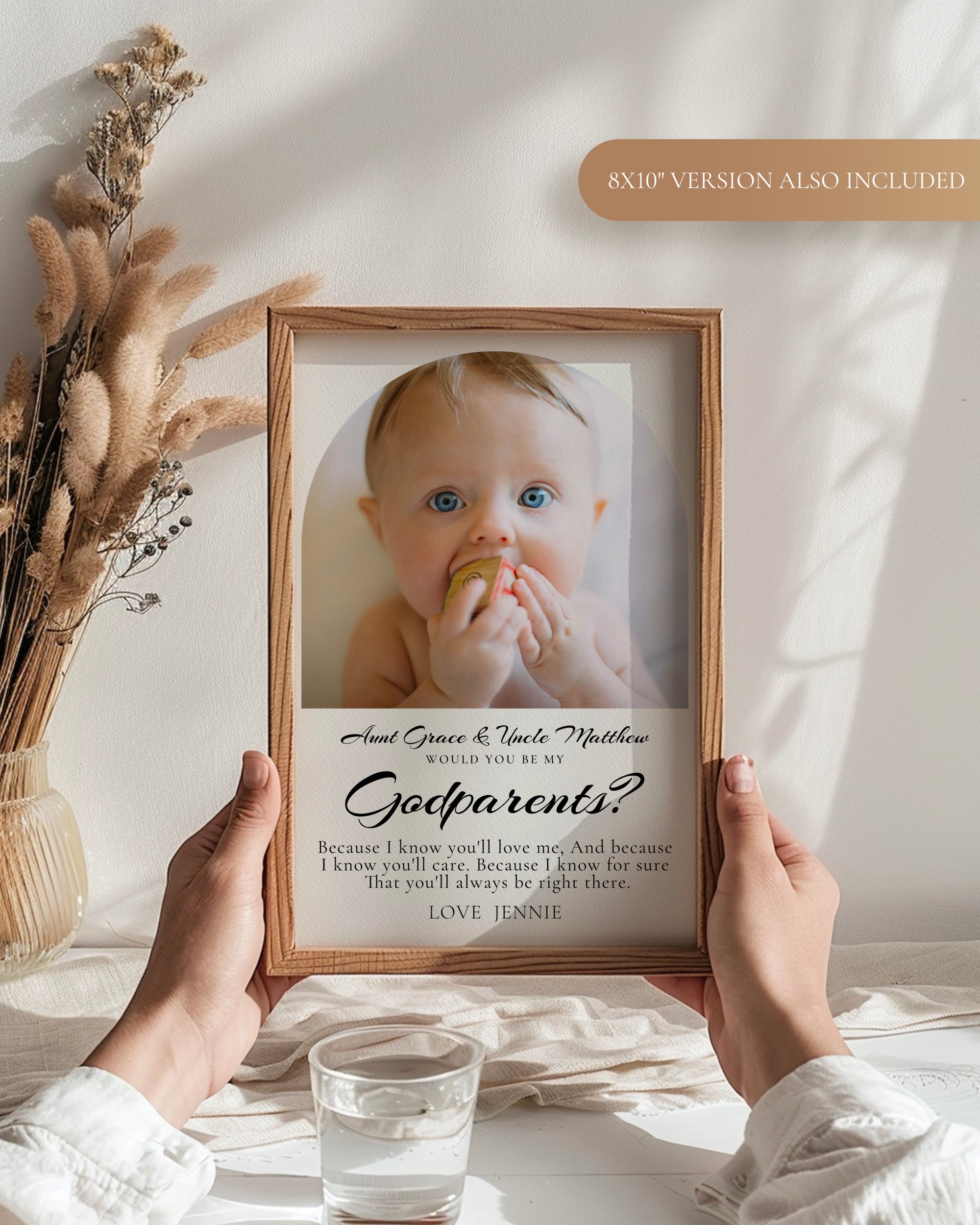Will You Be My Godparents Proposal Card Template Baptism Proposal Card Godmother Proposal Card Godfather Proposal Card Christening Invite